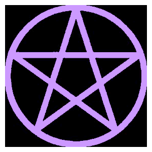 purple pentacle