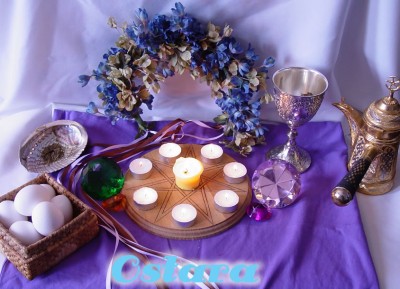 Ostara Altar by Krystianna at DA