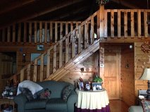 Stairs leading up to the loft where my husband and I slept