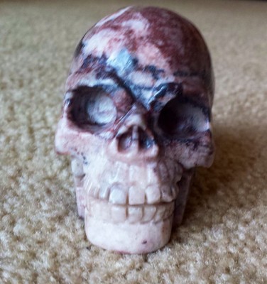 My 3in activated picture jasper skull