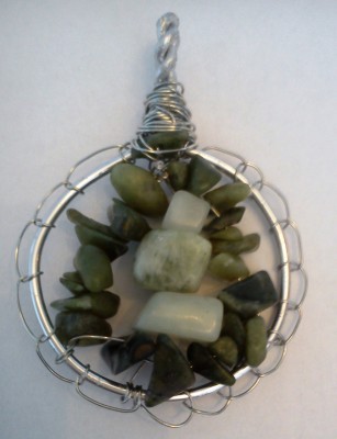 Nephrite protection pendant.