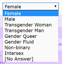 Gender Options