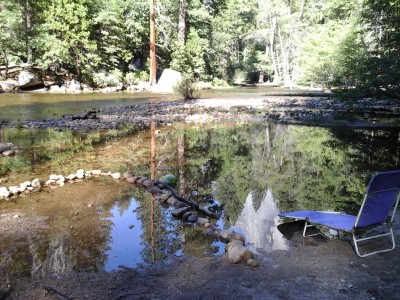 We spent the afternoons lounging next to the Merced River to cool off.