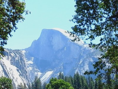 Half Dome on a hazy day