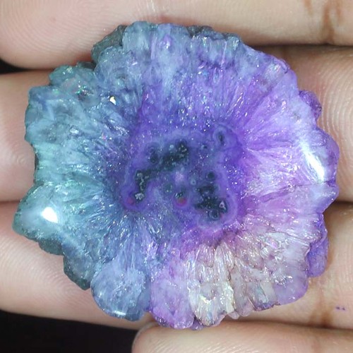 blue and purple agate